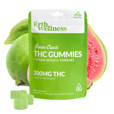 Erth Wellness - 300mg Gummies - Green Crack (Sativa)