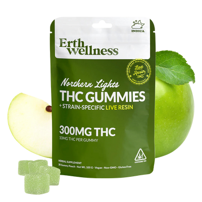 Erth Wellness - 300mg Gummies - Northern Lights (Indica)