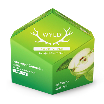 Wyld - 100mg Gummies - Active | Sour Apple (Sativa Enhanced)