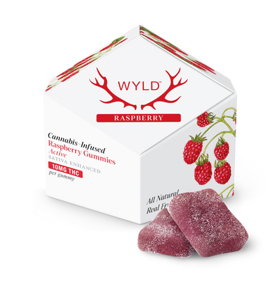 Wyld - 100mg Gummies - Active | Raspberry (Sativa)