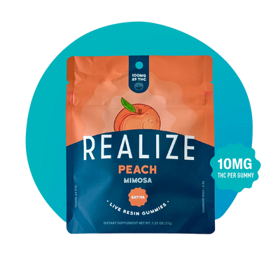 Realize - Live Resin - 100mg Gummies - Mimosa (Sativa)