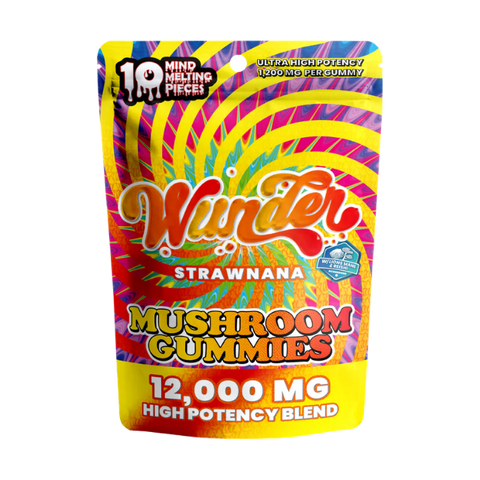 Wunder - Mushroom Gummies 12,000mg | Strawnana