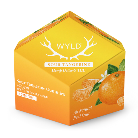 Wyld - 100mg Gummies - Playful | Sour Tangerine (Hybrid Enhanced)