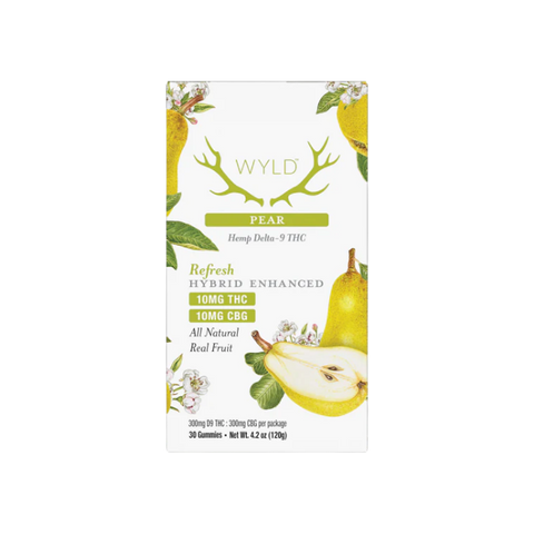 Wyld - 100mg Gummies - Refresh | Pear (Hybrid)