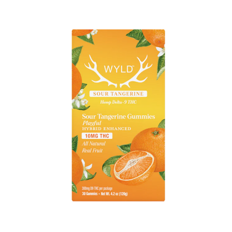 Wyld - 100mg Gummies - Playful | Sour Tangerine (Hybrid Enhanced)